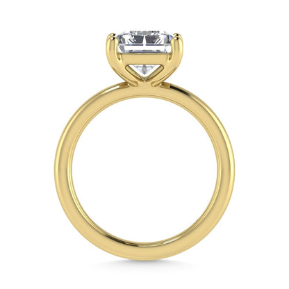 14K Yellow Gold Lab Grown Diamond 1 1/2 Ct.Tw. IGI Certified Radiant Shape Solitaire (Available from 1CT to 7CT)