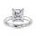14K White Gold Lab Grown Diamond 4 Ct.Tw. IGI Certified Radiant Shape Solitaire (Available from 1CT to 7CT)