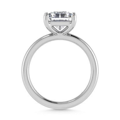 14K White Gold Lab Grown Diamond 4 Ct.Tw. IGI Certified Radiant Shape Solitaire (Available from 1CT to 7CT)