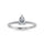 14K White Gold Lab Grown Diamond 7/8 Ct.Tw. IGI Certified Pear Shape Hidden Halo Engagement Ring