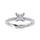 14K White Gold Princess Cut Lab Grown Diamond 1 1/5 ct.tw. Hidden Halo Engagement Ring
