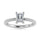 14K White Gold Lab Grown Diamond 1 1/5 Ct.Tw. IGI Certified Radiant Shape Hidden Halo Engagement Ring