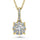 14K Yellow Gold Lab Grown Diamond 1/2 Ct.Tw. Fashion Pendant