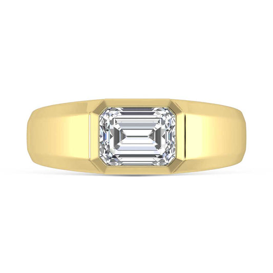 14K Yellow Gold Lab Grown Diamond 2 Ct.Tw. Mens Band