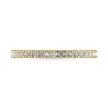14K Yellow Gold Lab Grown Diamond 1/3 Ct.Tw. Wedding Band