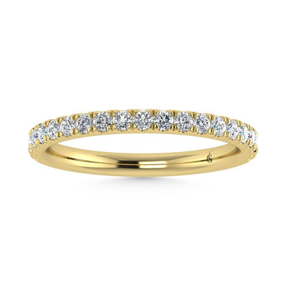 14K Yellow Gold Lab Grown Diamond 3/8 Ct.Tw. Wedding Band