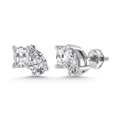 10K White Gold Lab Grown Diamond 1 5/8 Ct.Tw. Fashion Earrings