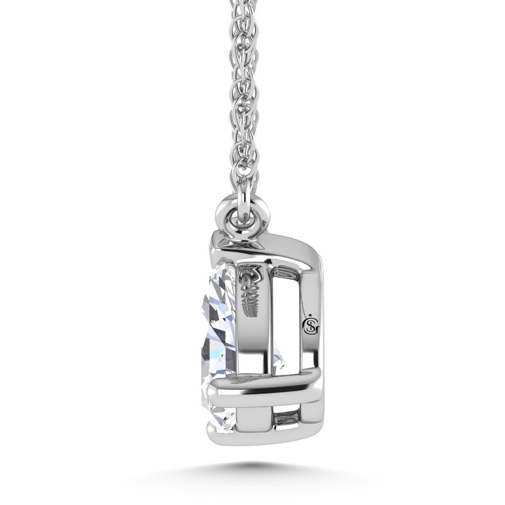 10K White Gold Lab Grown Diamond 1 Ct.Tw. Fashion Necklace