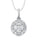 10K White Gold Lab Grown Diamond 1/5 Ct.Tw. Fashion Pendant