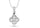 10K White Gold Lab Grown Diamond 1/6 Ct.Tw. Fashion Pendant