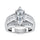 10K White Gold Lab Grown Diamond 2 1/4 Ct.Tw. Marquise Shape Engagement Ring (IGI Certified 1 1/2 CT)
