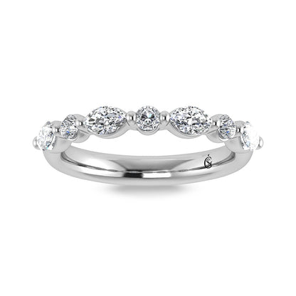 14K White Gold Lab Grown Diamond 1/2 ct.tw. IGI Certified Wedding Band