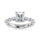 14K White Gold Lab Grown Diamond 2 5/8 Ct.Tw. IGI Certified Marquise and Round Shape Halo Engagement Ring (Center Radiat)