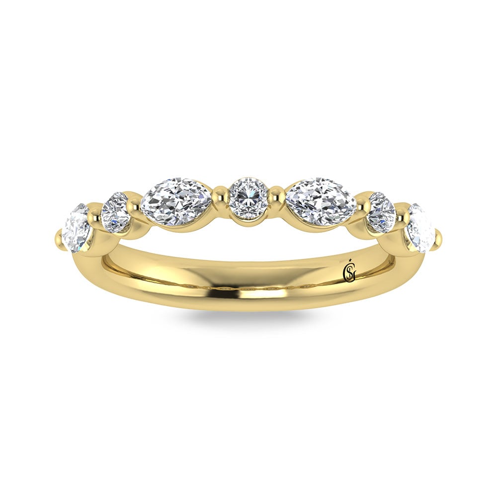 14K Yellow Gold Lab Grown Diamond 1/2 ct.tw. IGI Certified Wedding Band