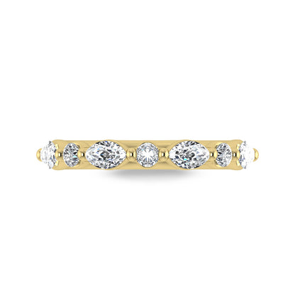 14K Yellow Gold Lab Grown Diamond 1/2 ct.tw. IGI Certified Wedding Band