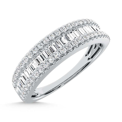 14K White Gold Lab Grown Diamond 2 Ct.Tw. Baguette Wedding Band