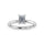 14K White Gold Lab Grown Diamond 1 1/20Ct.Tw. Emerald Shape IGI Certified Engagement Ring (Center 1ct)