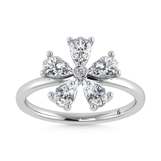 14K White Gold Lab Grown Diamond 1 1/4 Ct.Tw. Fashion Ring