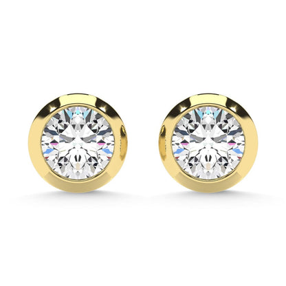 10K Yellow Gold Lab Grown Diamond 1/2 Ct.Tw. Solitaire Earrings