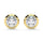 10K Yellow Gold Lab Grown Diamond 1/2 Ct.Tw. Solitaire Earrings