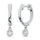 10K White Gold Lab Grown Diamond 1/5 Ct.Tw. Hoop Earrings