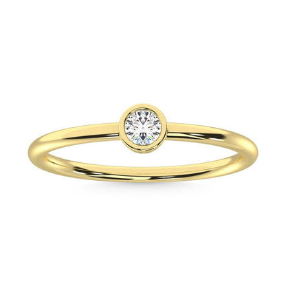 10K Yellow Gold Lab Grown Diamond 1/6 Ct.Tw. Solitaire Ring