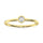 10K Yellow Gold Lab Grown Diamond 1/6 Ct.Tw. Solitaire Ring