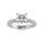 14K White Gold Lab Grown Diamond 3 Ct.Tw. IGI Certified Round Shape Halo Engagement Ring (Center 2CT)
