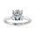 14K White Gold Lab Grown Diamond 2 1//20 Ct.Tw. Round Shape Halo Engagement Ring (Center 2CT)
