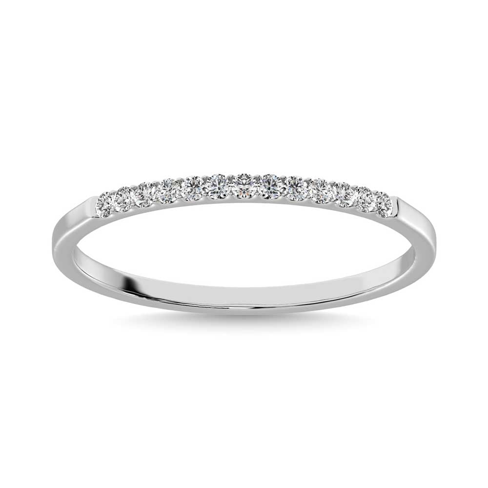 14K White Gold Lab Grown Diamond 1/2 Ct.Tw. Ladies Machine Band