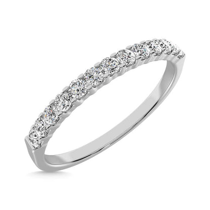 14K White Gold Lab Grown Diamond 1/2 Ct.Tw. Ladies Machine Band