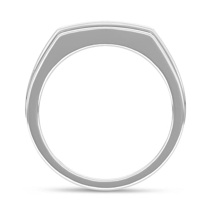 10K White Gold Diamond 1/2 Ct.Tw. Mens Band