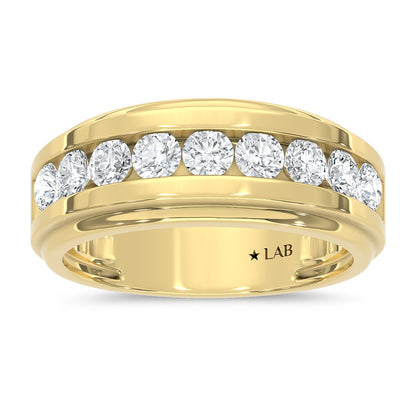 10K Yellow Gold Diamond 1 Ct.Tw. Mens Band