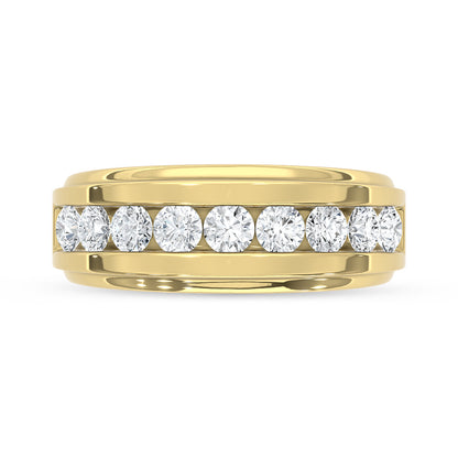 10K Yellow Gold Diamond 1 Ct.Tw. Mens Band