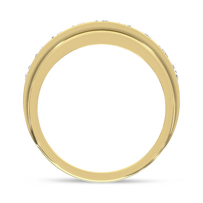 10K Yellow Gold Diamond 1 Ct.Tw. Mens Band