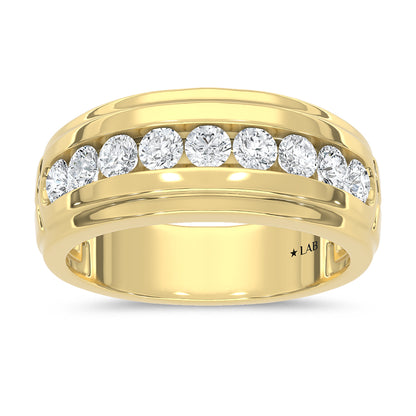 10K Yellow Gold Diamond 1 Ct.Tw. Mens Band