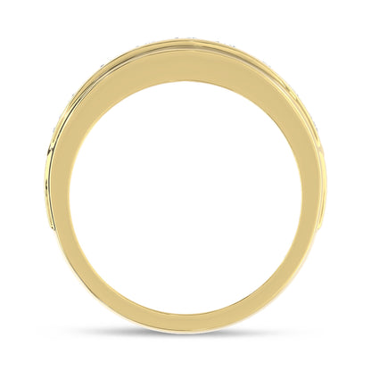 10K Yellow Gold Diamond 1 Ct.Tw. Mens Band