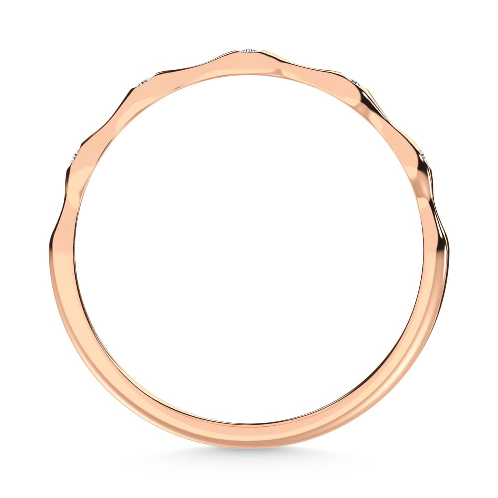 10K Rose Gold Labgrown Diamond 1/20 Ct.Tw. Wedding Band