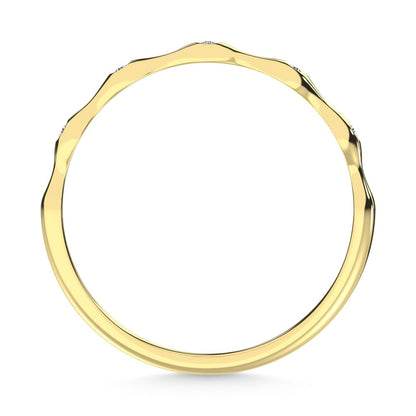 10K Yellow Gold Labgrown Diamond 1/20 Ct.Tw. Wedding Band