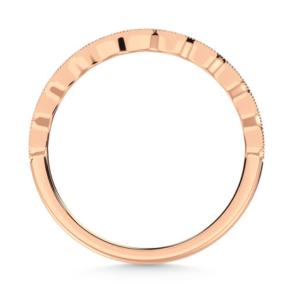 10K Rose Gold Labgrown Diamond 1/10 Ct.Tw. Wedding Band