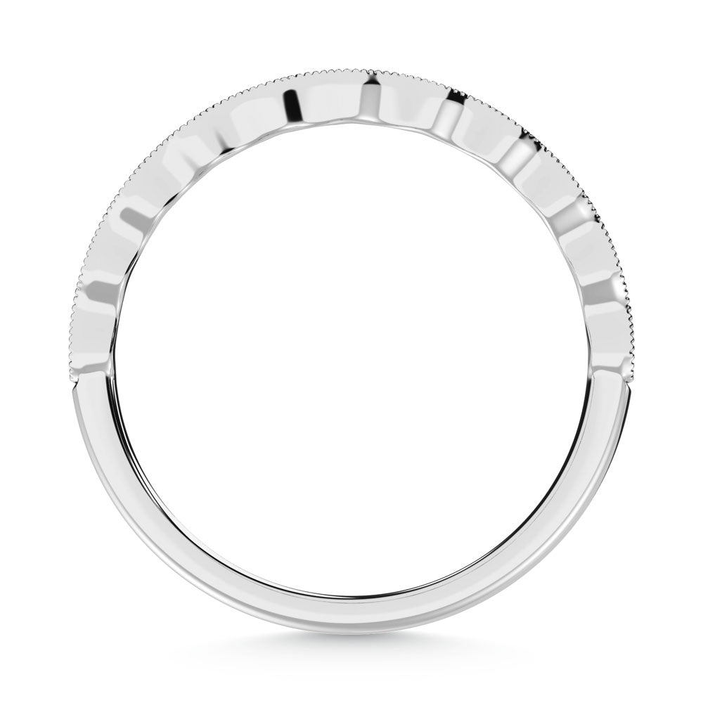 10K White Gold Labgrown Diamond 1/10 Ct.Tw. Wedding Band