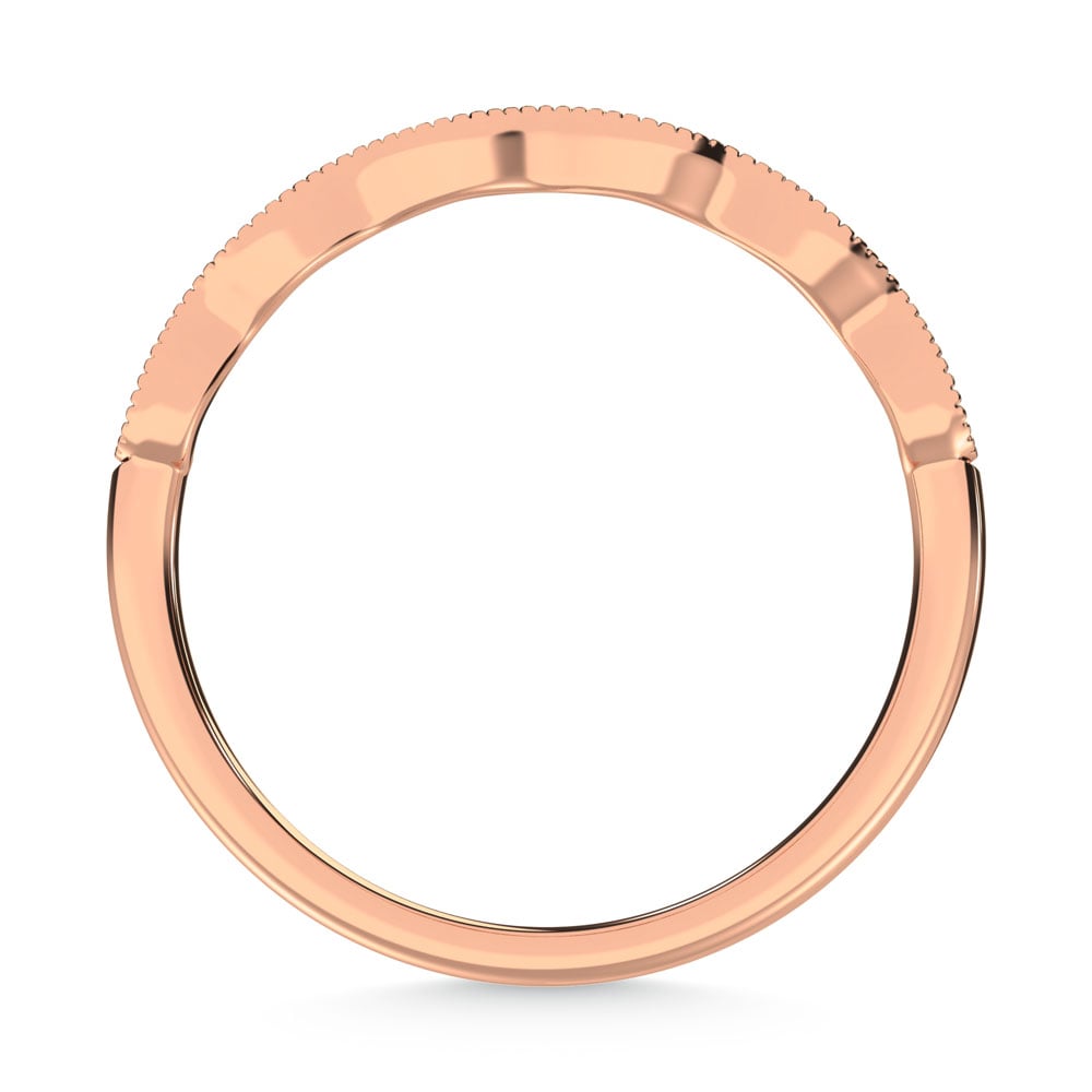 10K Rose Gold Labgrown Diamond 1/10 Ct.Tw. Wedding Band