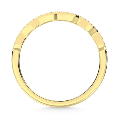 10K Yellow Gold Labgrown Diamond 1/10 Ct.Tw. Wedding Band