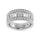 14K White Gold Labgrown Diamond 1 3/8 Ct.Tw. Ladies Band