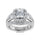 14K White Gold Labgrown Diamond 2 7/8 Ct.Tw. Princess Shape Engagement Ring (Center 1ctw)