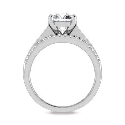 14K White Gold Labgrown Diamond 2 1/2 Ct.Tw. Round Shape Engagement Ring