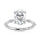 14K White Gold Lab Grown Diamond 3 1/6 Ct.Tw. Oval Shape Engagement Ring
