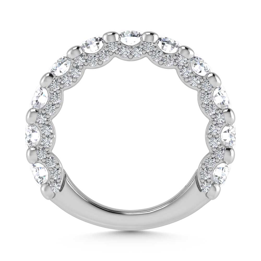 14K White Gold Lab Grown Diamond 4 5/8 Ct.Tw. Band