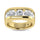 14K Yellow Gold Lab Grown Diamond 5 Ct.Tw. Men?s Wedding Band