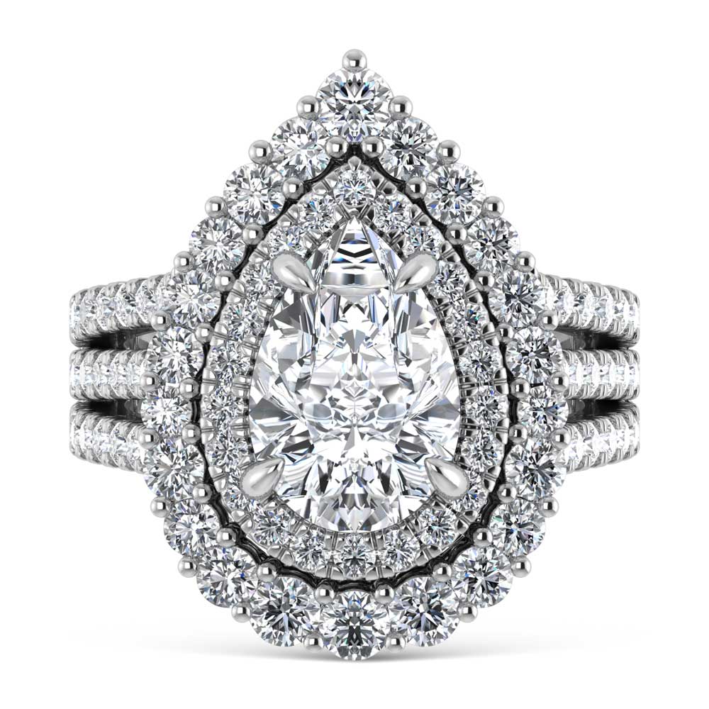 14K White Gold Lab Grown Diamond 5 Ct.Tw. Labgrown Engagement Ring